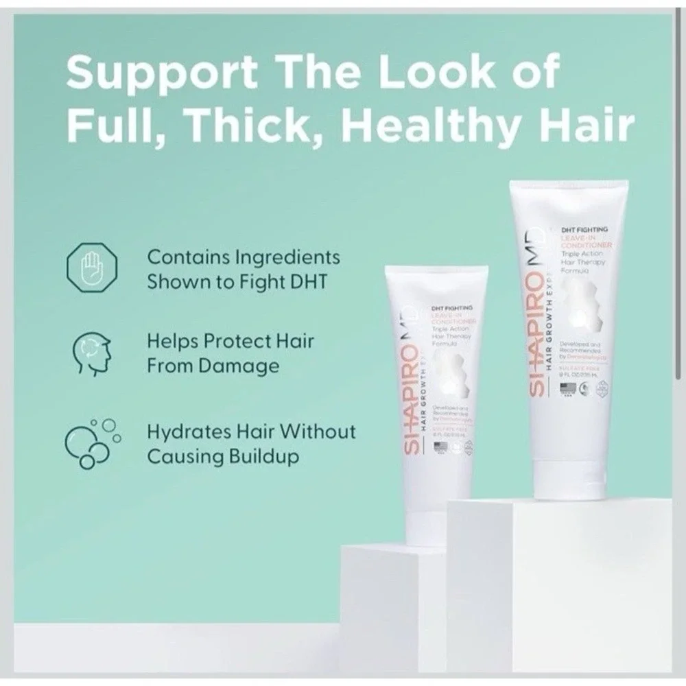 Shapiro MD DHT Fighting Hair Loss Conditioner Triple Action Hair Therapy 8 oz